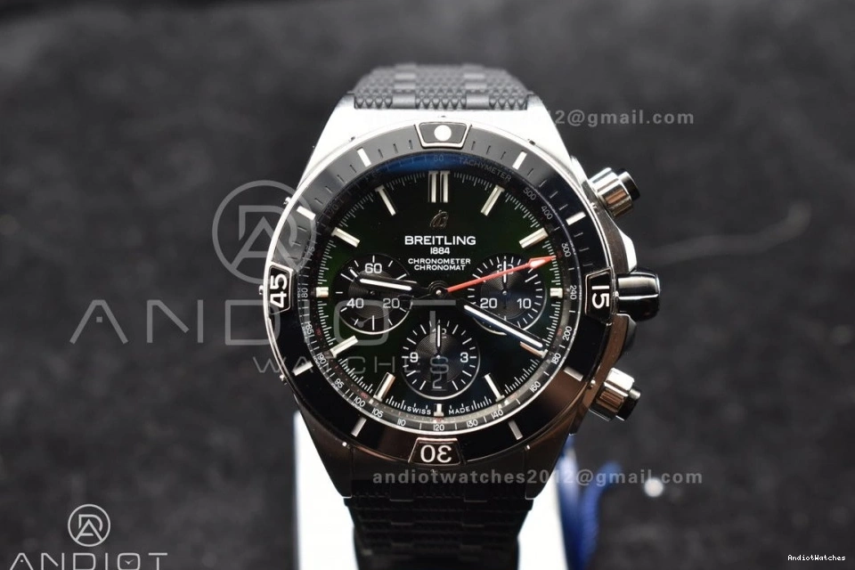 Robber 1:1 On Chronomat SS Edition Colorful 536 44mm A BLSF Best B01 Dial Bracelet Green 0916
